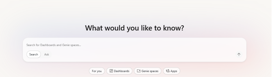 Databricks Genie space architecture showing data modeling, metadata engineering, and benchmarking workflow
