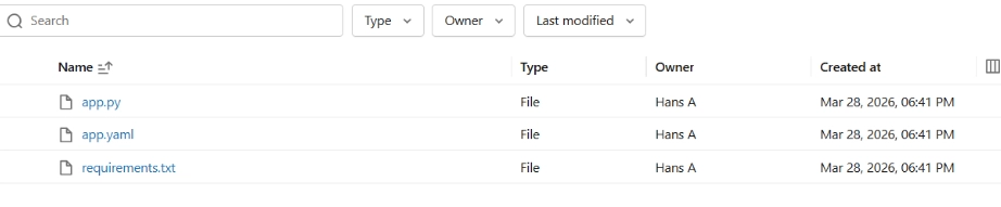 Configure app.yaml with Lakebase connection details, PGHOST, and ENDPOINT_NAME.