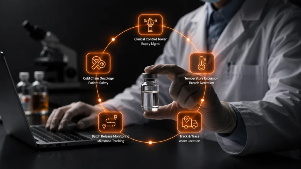 Six-week clinical trial supply chain risk detection gap timeline